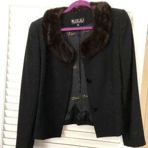 Vintage Bicci Florine Wachter Suit with fur collar
